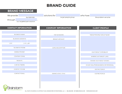brand guide package